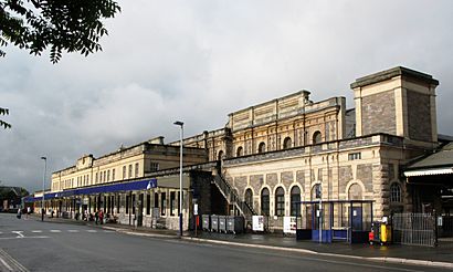 2008 at Exeter St Davids - station frontage.jpg
