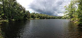 2014-08-28 12 53 18 Panorama from the south end of Round Pond in Berlin, New York.JPG