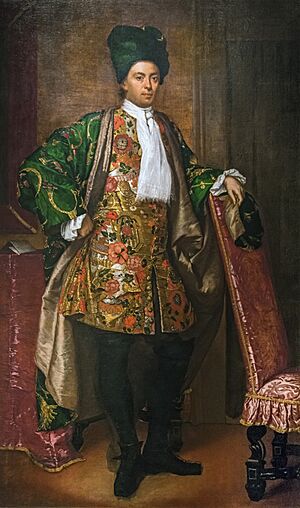 Accadamia- Portrait of Count Giovanni Battista Vailetti by Fra' Galgario