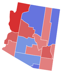 Arizona Senate Election Results by County, 2018.svg