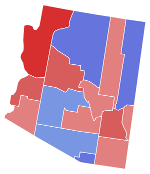 Arizona Senate Election Results by County, 2018