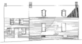 Benjamin Blackiston House drawing, north elevation