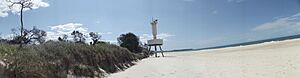 Bribie Island northern spit light stick - panoramio