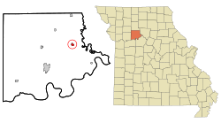 Location of Bosworth, Missouri