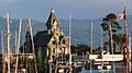 Carson Mansion at Dusk