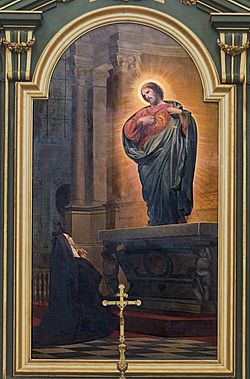 Cathédrale Notre-Dame-de-l'Assomption de Montauban - Vision de Marguerite-Marie, religieuse de la Visitation par Armand Cambon PM82000424.jpg