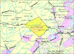 Census Bureau map of Allamuchy Township, New Jersey