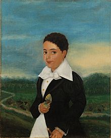 Creole Boy with a Moth by Julein Hudson 1835