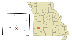 Location of South Greenfield, Missouri