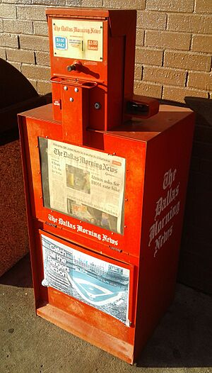 Dallas Morning News vending machine 2019