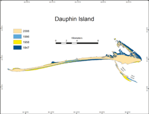 Dauphin Island map