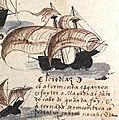 Detail of Diogo Dias's ship (Cabral Armada)