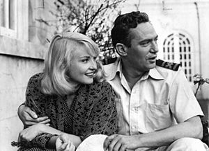 Diane Cilento with Peter Finch