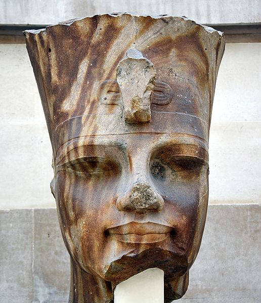 Image EA 7. Amenhotep III wearing the red crown of Lower Egypt, c