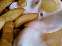 Egg and chips