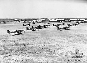 Evans Head flight line 1941
