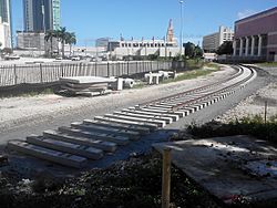 FEC line track repair to Port of Miami
