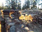 Flagstaff-Elden Pueblo Mud Mortar Room-5
