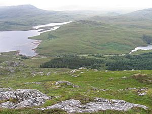 From Meall Aundrary to Loch Bad an Sgalaig
