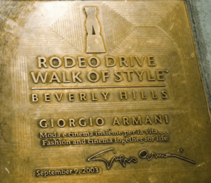 Giorgio Armani Rodeo Drive Walk Of Style