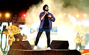 Gippy Grewal performing live in Chandigarh