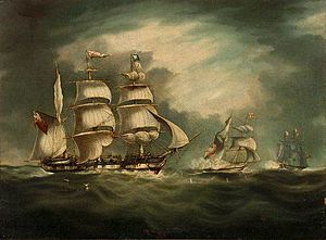 HMS Belle Poule (1806), HMS Hermes (1811), and Gipsy