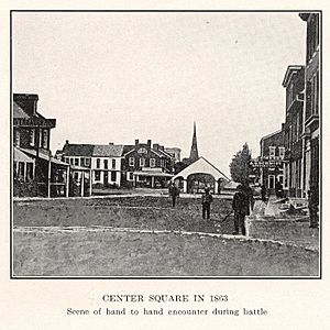 Center Square in 1863