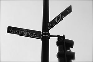 Honorary REO Speedwagon Street Sign