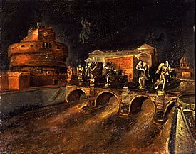 Il ponte degli angeli by Scipione 1930
