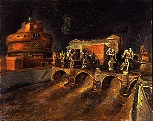 Il ponte degli angeli by Scipione 1930