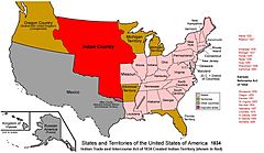 Indian Country-Territory 1834