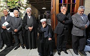 Khatam funeral of Asadollah Fereydoun, Noor Mosque, Tehran - 5 October 2011 01