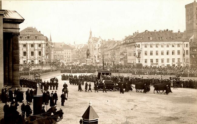 Kong Christian 9.s bisættelse 16. februar 1906