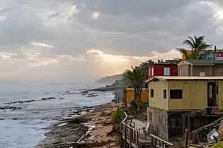 La Perla of Puerto Rico coastline