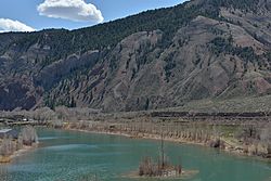Confluence of the Eagle River and the Colorado River in Dotsero.