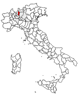 Location of Province of Lecco