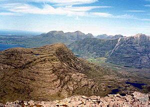 Looking west from Maol Chean dearg