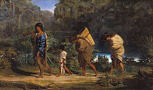 Louisiana Indians Walking Along a Bayou - Alfred Boisseau (New Orleans Mus of Art 56.34)