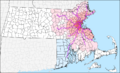 MBTA Commuter Rail and funding district map