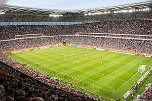 Match at Mordovia Arena stadium