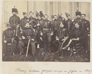 Members of French Military Mission to Japan in 1867