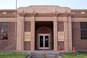 Mesquite High School Gymnasium - front view