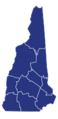 New Hampshire Republican Presidential Caucuses Election Results by County, 2016