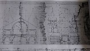 Nicholas Clayton's plan to remodel the facade of Annunciation Church