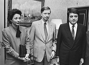 Nora Astorga Dick Dolman and Sergio Ramirez 1982