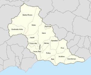 Patillas, Puerto Rico locator map