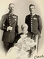 Portrett av Kong Oscar II, Gustav V, Gustav VI og Gustav Adolf, 1906 (6966511569)
