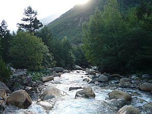 Río Ésera, Benás, Uesca, Aragón