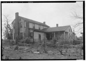 REAR AND SIDE VIEW, N.E. - Green-Woodruff House, Alexandria-Jacksonville Road, Alexandria, Calhoun County, AL HABS ALA,8-ALEX,1-5