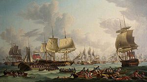 Robert Dodd (1748-1815) - The Battle of the First of June, 1794 - BHC0469 - Royal Museums Greenwich